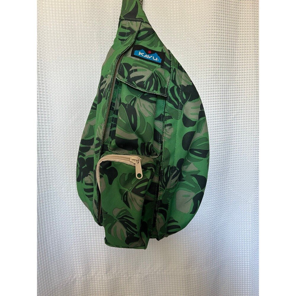 KAVU Jungle Green Sling Backpack